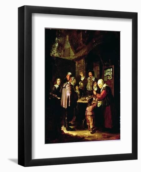 The Charlatan-Frans Van Mieris-Framed Giclee Print