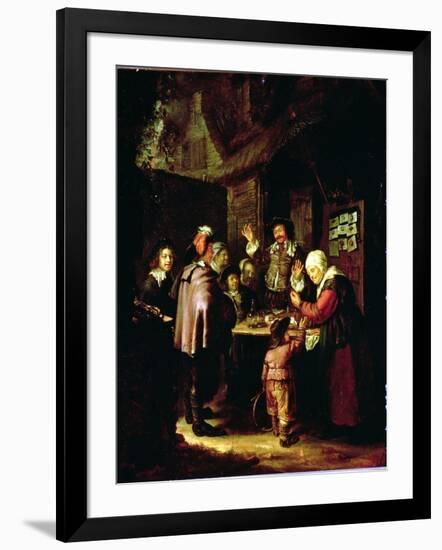 The Charlatan-Frans Van Mieris-Framed Giclee Print