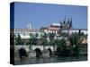 The Charles Bridge, the Castle and St Vitus Cathedral, Prague, Czech Republic-Peter Thompson-Stretched Canvas