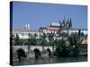 The Charles Bridge, the Castle and St Vitus Cathedral, Prague, Czech Republic-Peter Thompson-Stretched Canvas