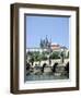 The Charles Bridge the Castle and St Vitus Cathedral, Prague, Czech Republic-Peter Thompson-Framed Photographic Print