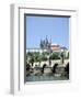 The Charles Bridge the Castle and St Vitus Cathedral, Prague, Czech Republic-Peter Thompson-Framed Photographic Print