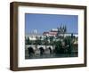 The Charles Bridge, the Castle and St Vitus Cathedral, Prague, Czech Republic-Peter Thompson-Framed Photographic Print