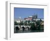 The Charles Bridge, the Castle and St Vitus Cathedral, Prague, Czech Republic-Peter Thompson-Framed Photographic Print