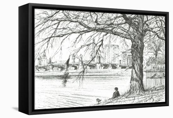 The Charles River Boston USA, 2003-Vincent Alexander Booth-Framed Stretched Canvas