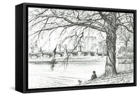 The Charles River Boston USA, 2003-Vincent Alexander Booth-Framed Stretched Canvas