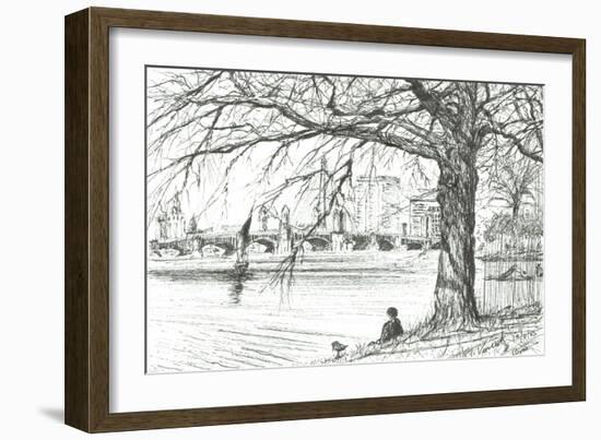 The Charles River Boston USA, 2003-Vincent Alexander Booth-Framed Giclee Print