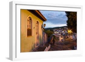 The Charming Town of Lencois in Chapada Diamantina National Park at Dusk-Alex Saberi-Framed Photographic Print