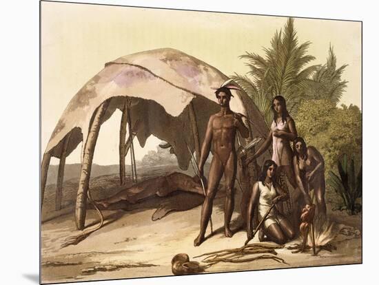 The Charrua Indians of Uruguay-Gallo Gallina-Mounted Giclee Print