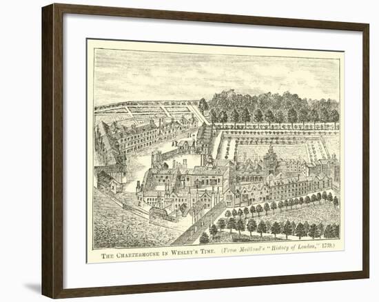 The Charterhouse in Wesley's Time-null-Framed Giclee Print