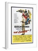 THE CHASE, US poster, center: Marlon Brando 1966-null-Framed Art Print