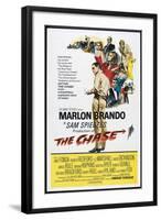 THE CHASE, US poster, center: Marlon Brando 1966-null-Framed Art Print