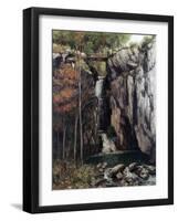 The Chasm at Conches, 1864-Gustave Courbet-Framed Giclee Print