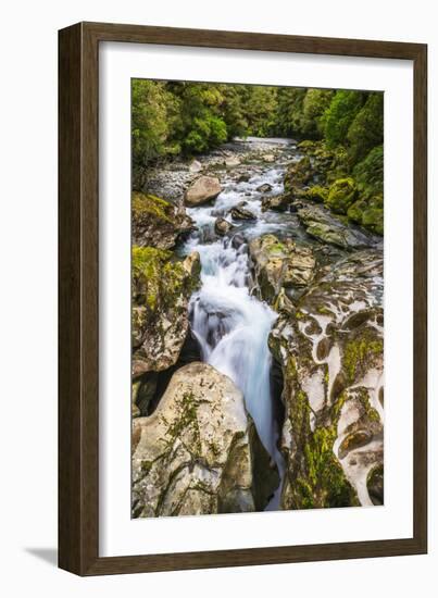 The Chasm, Fiordland National Park, South Island, New Zealand-Russ Bishop-Framed Photographic Print