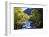 The Chasm Is a Natural Attraction on the Milford Sound Road, New Zealand-Paul Dymond-Framed Photographic Print