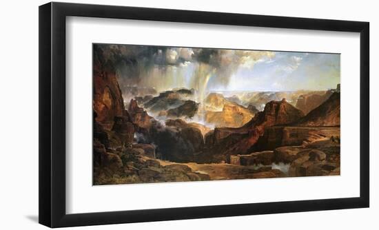 The Chasm of the Colorado-Thomas Moran-Framed Art Print