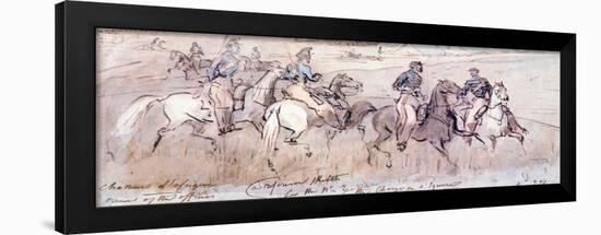 The Chasseurs D'Afrique During the Crimean War of 1854-Constantin Guys-Framed Giclee Print