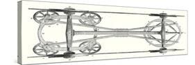 The Chassis of a Flat Wagon with Arnoux's System-null-Stretched Canvas