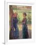 The Chat, c.1892-Camille Pissarro-Framed Giclee Print