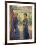 The Chat, c.1892-Camille Pissarro-Framed Giclee Print