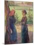 The Chat, c.1892-Camille Pissarro-Mounted Giclee Print