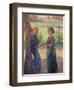 The Chat, c.1892-Camille Pissarro-Framed Giclee Print