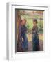The Chat, c.1892-Camille Pissarro-Framed Giclee Print