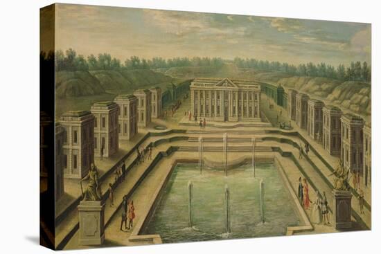 The Chateau and Pavilions at Marly from the Perspective of the Gardens, Early Eighteenth Century-null-Stretched Canvas