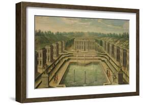 The Chateau and Pavilions at Marly from the Perspective of the Gardens, Early Eighteenth Century-null-Framed Giclee Print