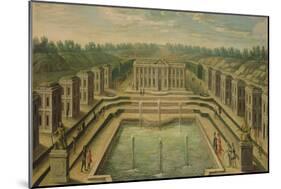 The Chateau and Pavilions at Marly from the Perspective of the Gardens, Early Eighteenth Century-null-Mounted Giclee Print