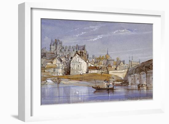 The Chateau at Amboise, on the Loire, 1836-William Callow-Framed Giclee Print