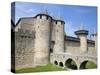 The Chateau Comtal Inside La Cite, Carcassonne, UNESCO World Heritage Site, Languedoc-Roussillon, F-David Clapp-Stretched Canvas
