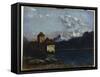 The Chateau De Chillon, 1877-Gustave Courbet-Framed Stretched Canvas