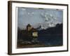 The Chateau De Chillon, 1877-Gustave Courbet-Framed Giclee Print