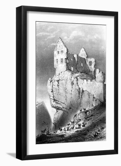 The Chateau De Crussol, Saint-Peray, France, 19th Century-Godard Q des Augustins-Framed Giclee Print