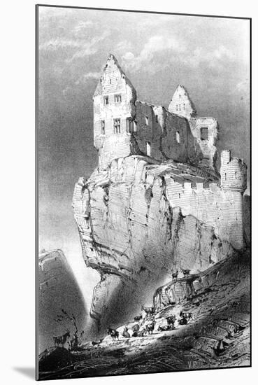 The Chateau De Crussol, Saint-Peray, France, 19th Century-Godard Q des Augustins-Mounted Giclee Print