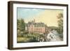 The Chateau De La Chaussee, Bougival (Gouache on Paper)-French-Framed Giclee Print