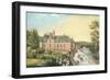 The Chateau De La Chaussee, Bougival (Gouache on Paper)-French-Framed Giclee Print