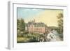 The Chateau De La Chaussee, Bougival (Gouache on Paper)-French-Framed Giclee Print