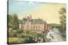 The Chateau De La Chaussee, Bougival (Gouache on Paper)-French-Stretched Canvas