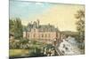 The Chateau De La Chaussee, Bougival (Gouache on Paper)-French-Mounted Giclee Print