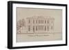 The Chateau De La Piscine, Near Montpellier, Drawn by Monsieur De Cenani (Pencil and Ink on Paper)-null-Framed Giclee Print