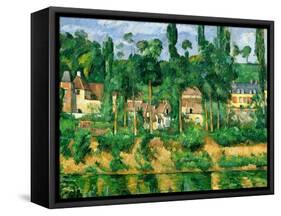 The Chateau De Medan, C.1880-Paul Cézanne-Framed Stretched Canvas