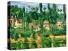 The Chateau De Medan, C.1880-Paul Cézanne-Stretched Canvas