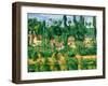 The Chateau De Medan, C.1880-Paul Cézanne-Framed Giclee Print