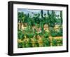 The Chateau De Medan, C.1880-Paul Cézanne-Framed Giclee Print