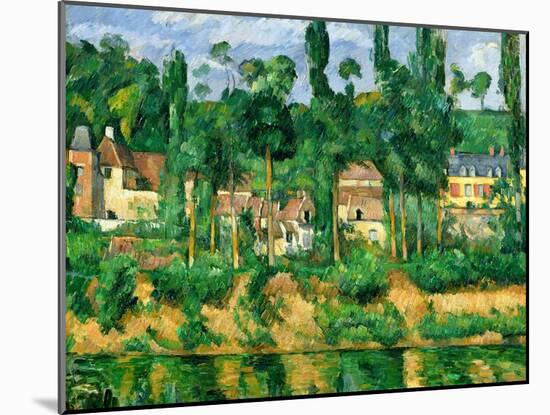 The Chateau De Medan, C.1880-Paul Cézanne-Mounted Giclee Print