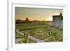 The Chateau De Villandry and its Gardens at Sunset-Julian Elliott-Framed Photographic Print