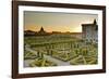 The Chateau De Villandry and its Gardens at Sunset-Julian Elliott-Framed Photographic Print