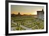 The Chateau De Villandry and its Gardens at Sunset-Julian Elliott-Framed Photographic Print